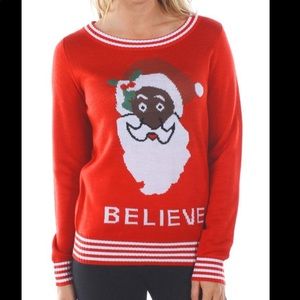 Tipsy Elves Believe Santa Sweater Sz Small